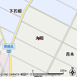 愛知県豊橋市下条西町大畷周辺の地図