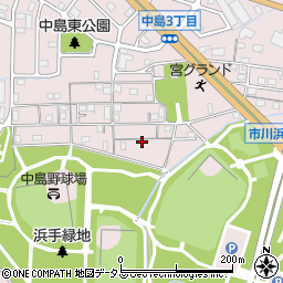 兵庫県姫路市飾磨区中島414-333周辺の地図