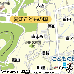 愛知県西尾市東幡豆町（南大西）周辺の地図