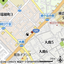 兵庫県伊丹市瑞穂町1丁目38周辺の地図