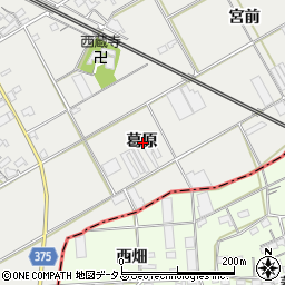 愛知県豊川市伊奈町葛原周辺の地図