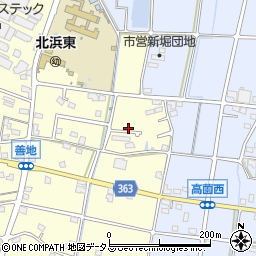 静岡県浜松市浜名区善地307周辺の地図