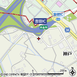 静岡県榛原郡吉田町神戸1491周辺の地図