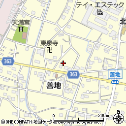 静岡県浜松市浜名区善地175周辺の地図