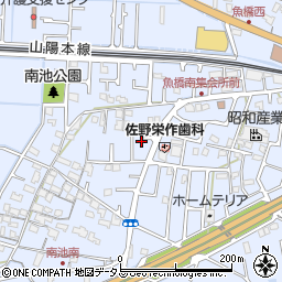 兵庫県高砂市阿弥陀町南池288周辺の地図