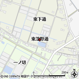 愛知県西尾市一色町酒手島（東芝野通）周辺の地図
