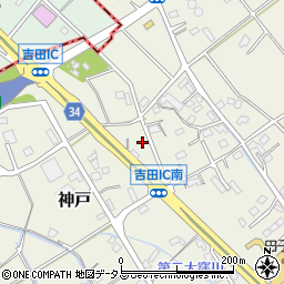 静岡県榛原郡吉田町神戸1553周辺の地図