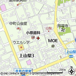 静岡県袋井市上山梨765周辺の地図