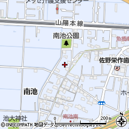 兵庫県高砂市阿弥陀町南池271周辺の地図