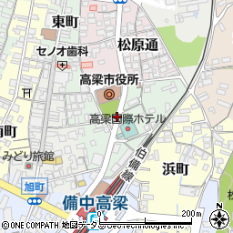 岡山県高梁市正宗町周辺の地図
