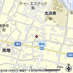 静岡県浜松市浜名区善地202周辺の地図