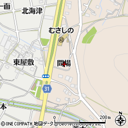 愛知県豊橋市石巻町間場周辺の地図