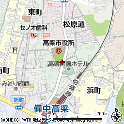 岡山県高梁市正宗町周辺の地図