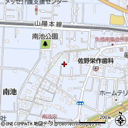 兵庫県高砂市阿弥陀町南池297-2周辺の地図