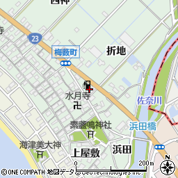 愛知県豊橋市梅薮町折地62周辺の地図