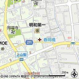 静岡県袋井市上山梨890-2周辺の地図