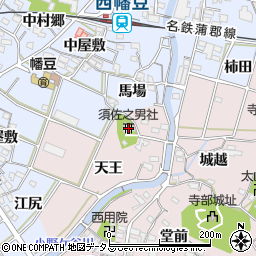 須佐之男社周辺の地図