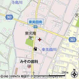 静岡県浜松市浜名区東美薗90周辺の地図