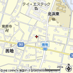 静岡県浜松市浜名区善地208周辺の地図