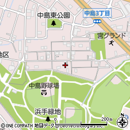 兵庫県姫路市飾磨区中島414-138周辺の地図