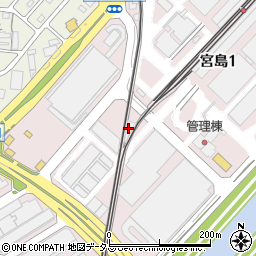 大阪府中央卸売市場加工食品卸売商業協同組合周辺の地図