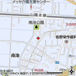 兵庫県高砂市阿弥陀町南池269周辺の地図