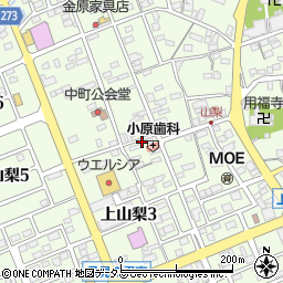 静岡県袋井市上山梨761周辺の地図