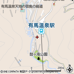 兵庫県神戸市北区有馬町1700周辺の地図