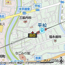 吉田自転車預り所周辺の地図