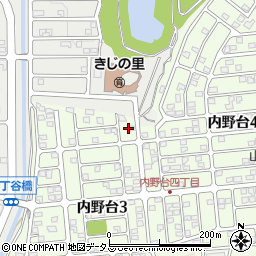 静岡県浜松市浜名区内野台3丁目3周辺の地図