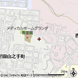 大阪府枚方市香里園山之手町49-5周辺の地図