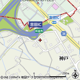静岡県榛原郡吉田町神戸1477-12周辺の地図