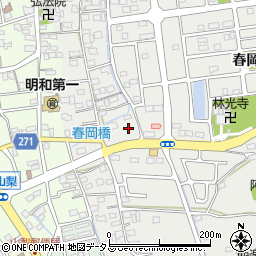 静岡県袋井市春岡847周辺の地図