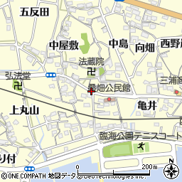 愛知県西尾市東幡豆町引浜周辺の地図