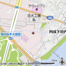 兵庫県姫路市飾磨区中島2721周辺の地図