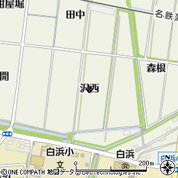 愛知県西尾市吉良町富好新田（沢西）周辺の地図