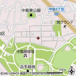 兵庫県姫路市飾磨区中島414-420周辺の地図