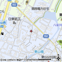 兵庫県姫路市東山348周辺の地図