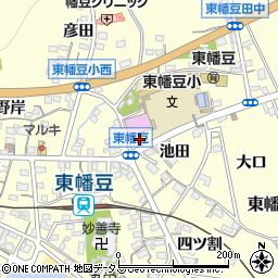 愛知県西尾市東幡豆町中尾周辺の地図