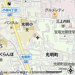 宝塚市社会福祉協議会 光明デイサービスセンター周辺の地図