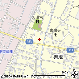 静岡県浜松市浜名区善地158周辺の地図