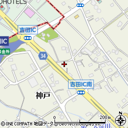 静岡県榛原郡吉田町神戸1542周辺の地図
