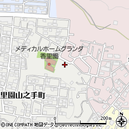 大阪府枚方市香里園山之手町49-3周辺の地図