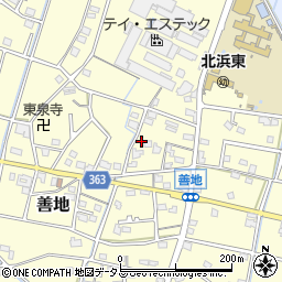 静岡県浜松市浜名区善地191周辺の地図