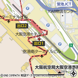 大阪国際空港周辺の地図