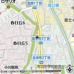 兵庫県伊丹市北本町2丁目245周辺の地図