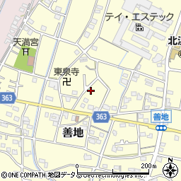 静岡県浜松市浜名区善地404周辺の地図