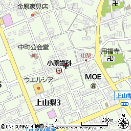 静岡県袋井市上山梨1488周辺の地図