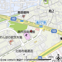 大阪府茨木市島周辺の地図