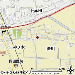 京都府木津川市山城町綺田渋川19-3周辺の地図